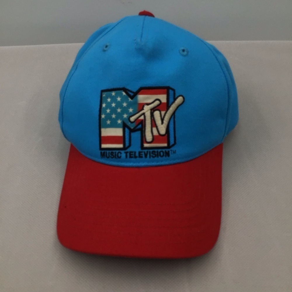 MTV Vibrant Blue and Red Hat - Picture 3 of 8